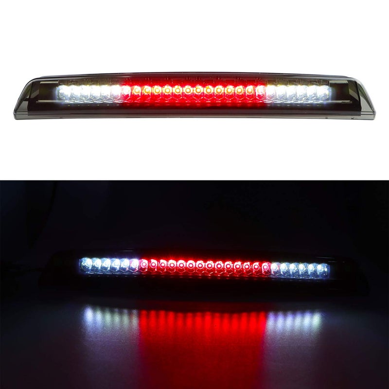 Bomusou LED 3rd Brake Light Cargo Lamp High Mount Brake Light Fit for Nissan Titan (2004-2015), for Nissan Frontier (2005-2016), for 26590-EA800 (Chrome Housing Smoke Lens) - Image 1